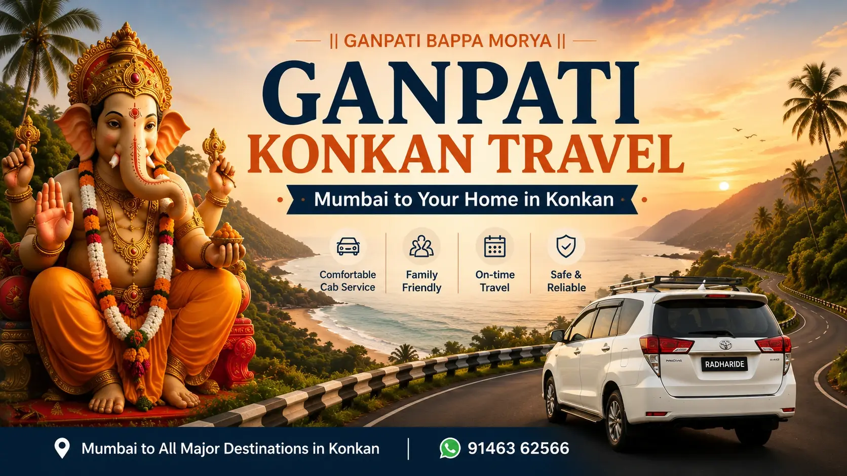 Family travelling from Mumbai to Konkan for Ganpati